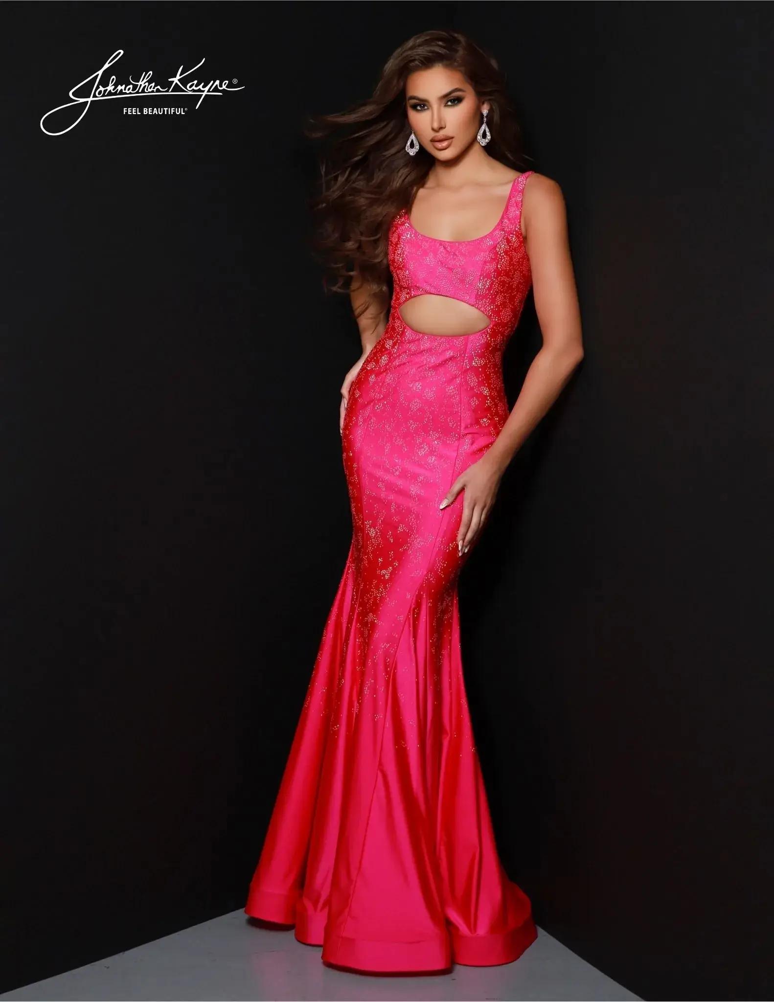 Photo of model wearing one of BQG featured gowns